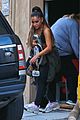 ariana grande works up a sweat at dance class 01
