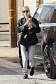 hailey bieber flashes her midriff while stepping out with puppy oscar 04