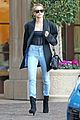 hailey bieber dons oversized blazer for afternoon outing 03
