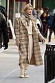 hailey bieber bundles up for morning coffee 05