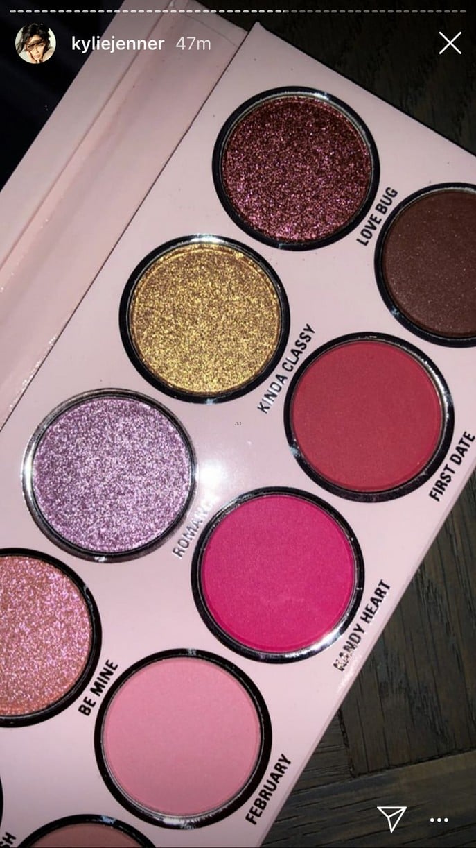 Kylie Jenner Shows Off Kylie Cosmetics' Valentine's Day Collection