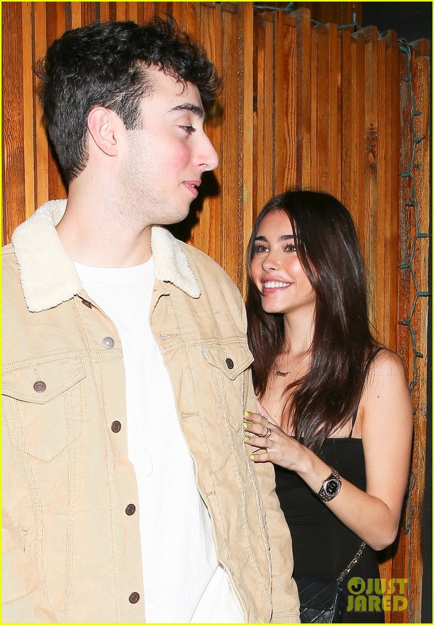 Madison Beer Hides Behind Boyfriend Zack Bia During Date Night | Photo