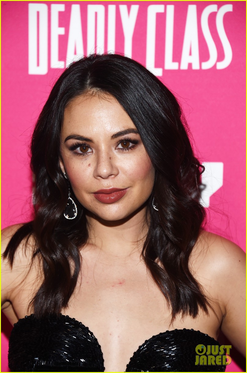 Full Sized Photo of janel parrish supports lana condor at deadly class
