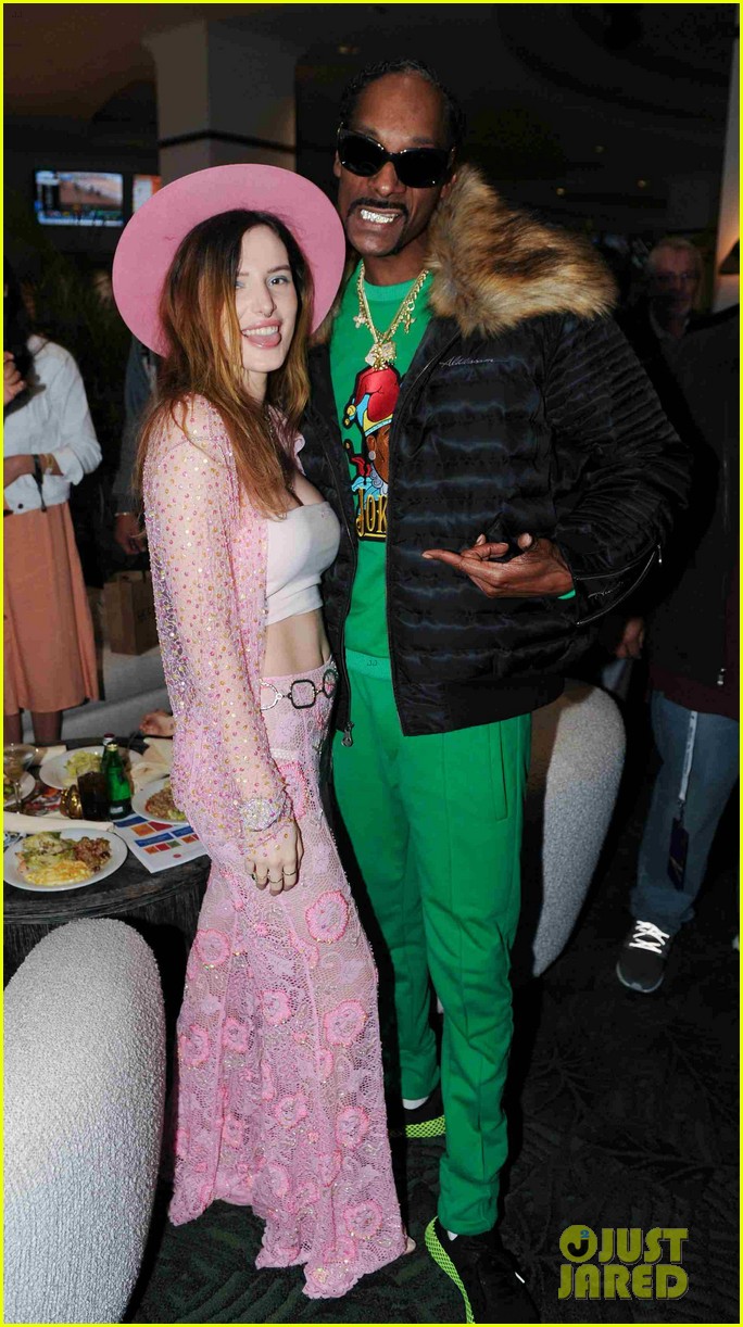 Full Sized Photo of bella thorne poses in sheer pink ensemble pegasus