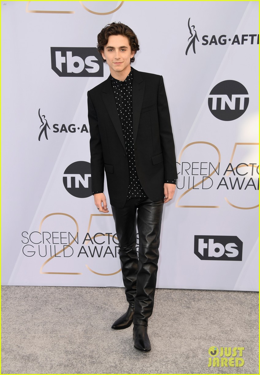 Timothee Chalamet Wears Leather Pants To