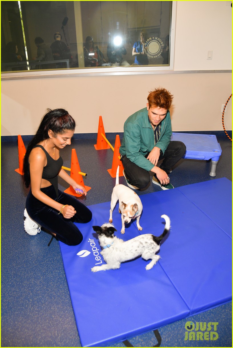 kj apa aspca volunteer with bumble winner 05