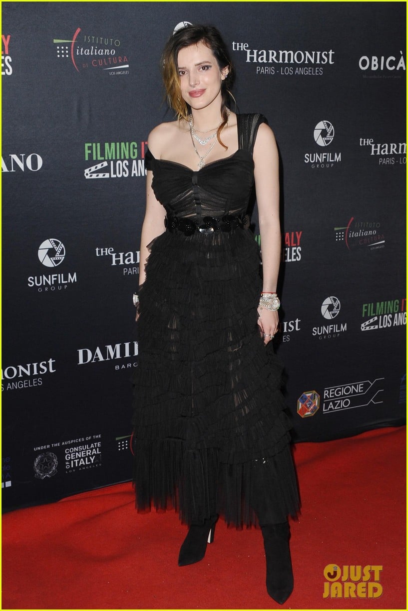 Full Sized Photo of bella thorne filming italy festival pics 14 | Bella