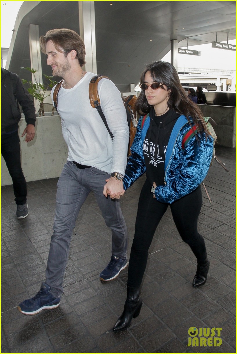 Camila Cabello Leaves L.A. After Grammys with Boyfriend Matthew Hussey