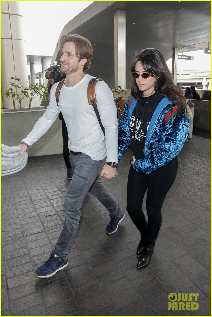 Camila Cabello Leaves L.A. After Grammys with Boyfriend Matthew Hussey