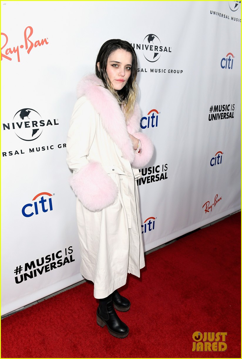sabrina carpenter glows in yellow at universal music groups grammys 2019 after party 02