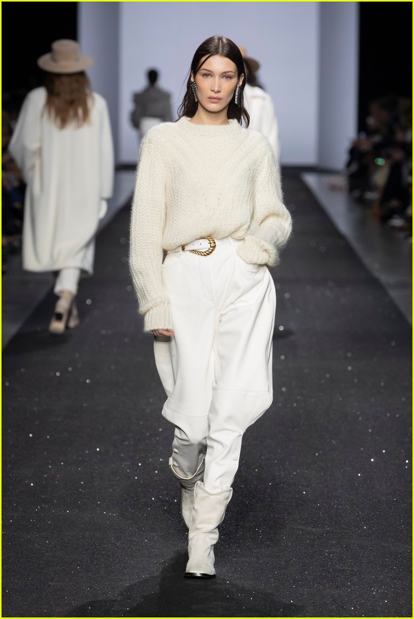 Full Sized Photo of bella hadid rocks two looks at alberta ferrettis ...