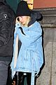 hailey bieber bundles up for night out nyc 01