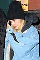 hailey bieber bundles up for night out nyc 03