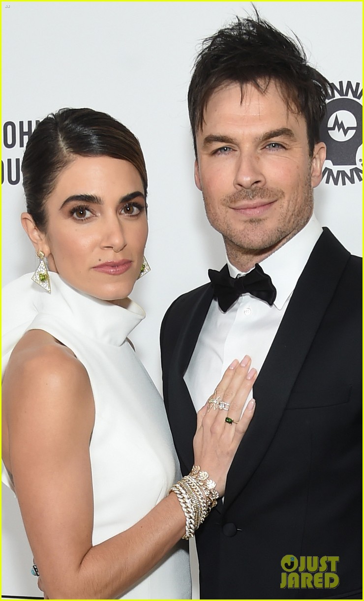 nikki reed ian somerhalder elton john oscars party 02