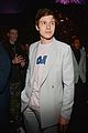 nick robinson suits up in light blue for diors pre grammys event 05