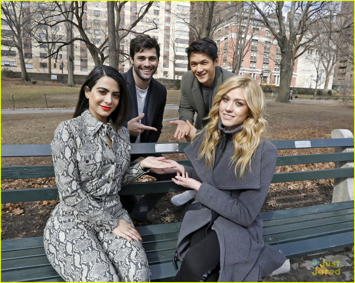 Matthew Daddario & Katherine McNamara Stop By 'Shadowhunters' New Bench