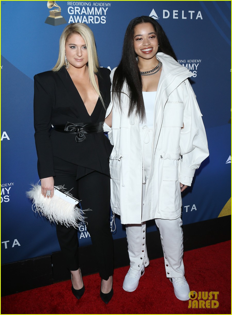 Full Sized Photo of meghan trainor ashlee simpson delta grammys party