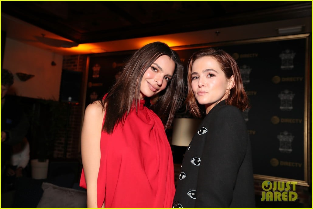 zoey deutch stops by directv lounge after zombieland 2 filming 03