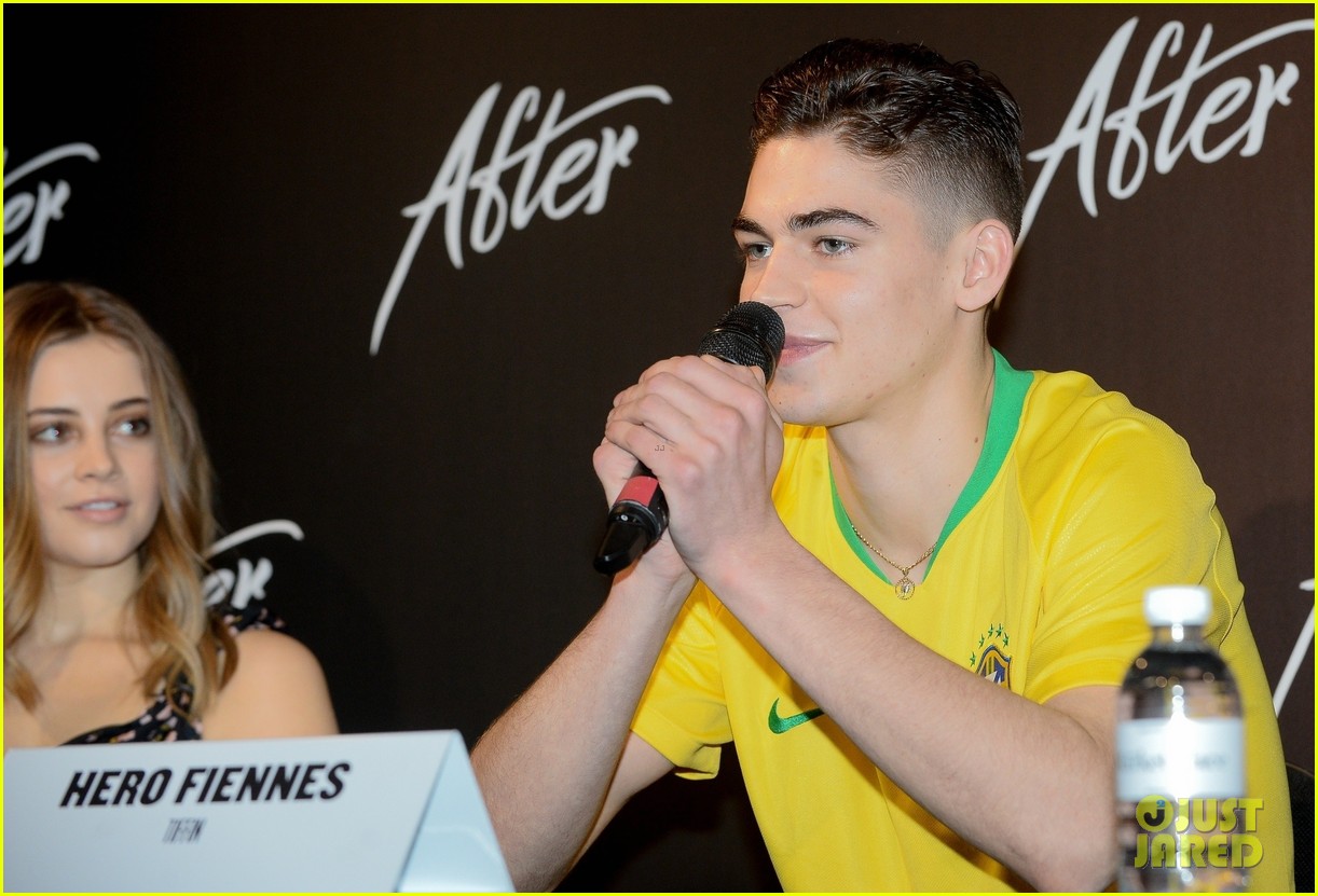 Josephine Langford Joins Hero Fiennes Tiffin in Brazil for 'After