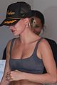 hailey bieber wears justins last name on her hat at pilates 03