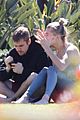 justin bieber hailey bieber relax in a park 12