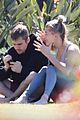 justin bieber hailey bieber relax in a park 13