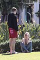 justin bieber hailey bieber relax in a park 34