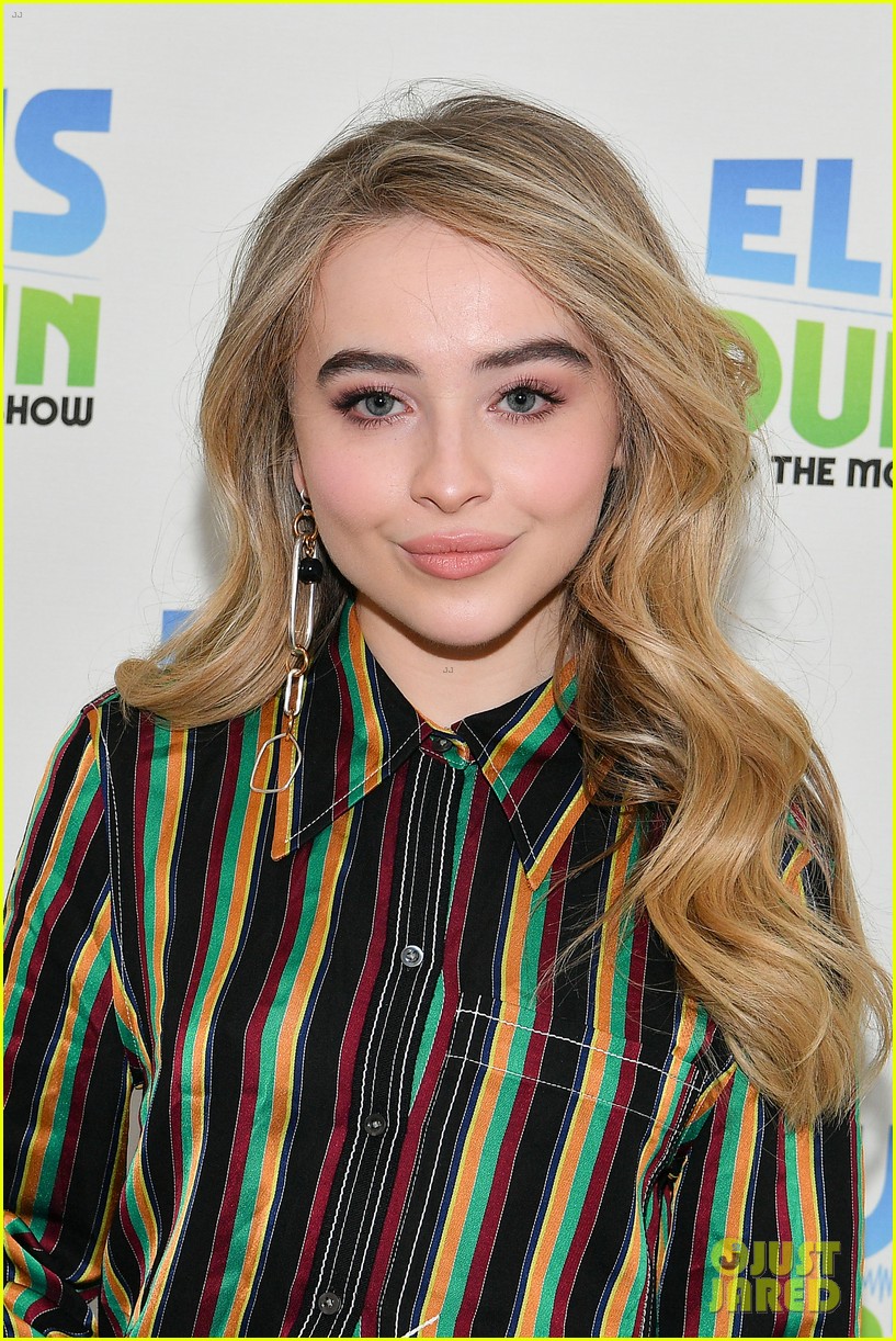 Sabrina Carpenter Stuns in Stripes at 'Elvis Duran Z100 Morning Show