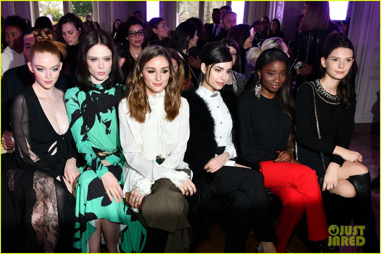 Full Sized Photo of sofia carson olivia palermo elie saab fashion show