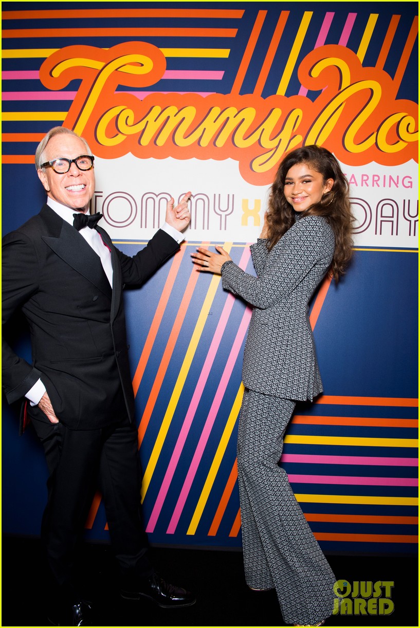 Zendaya is Supported by Gigi Hadid & Yara Shahidi at Her Tommy x