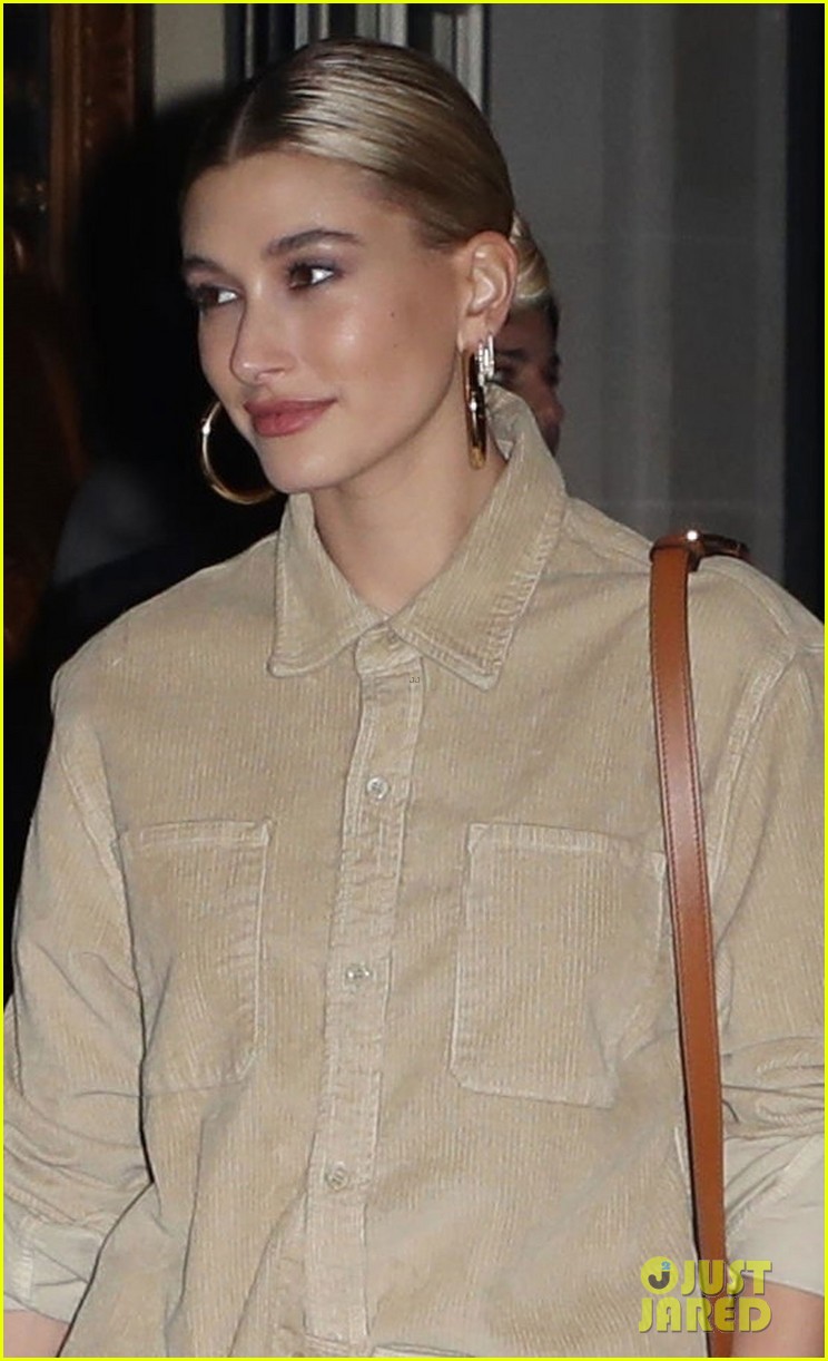 hailey bieber all smiles while leaving party with stylist maeve reilly 02