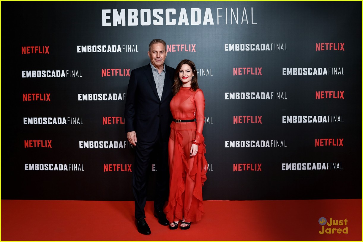 Ivana Baquero is Radiant in Red at Spanish Premiere of 'The Highwaymen