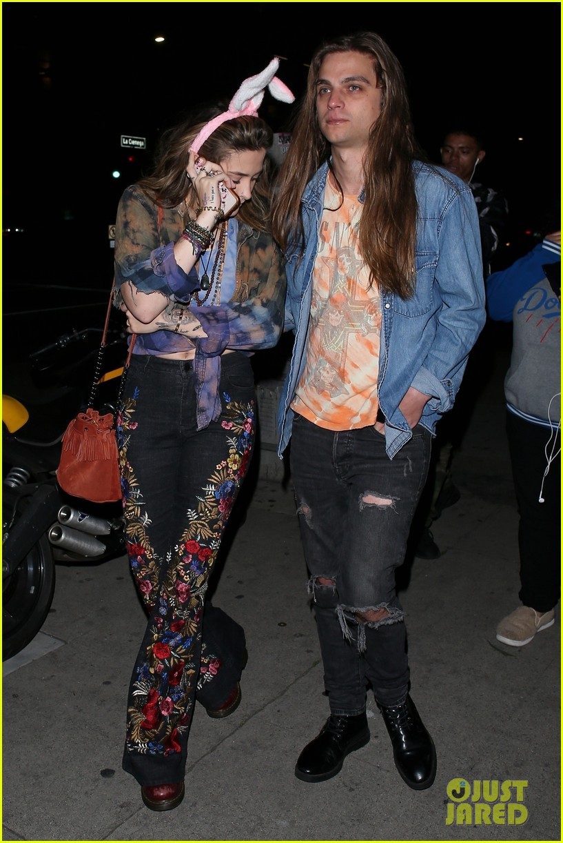 Paris Jackson Sports Bunny Ears for Night Out with Boyfriend Gabriel ...