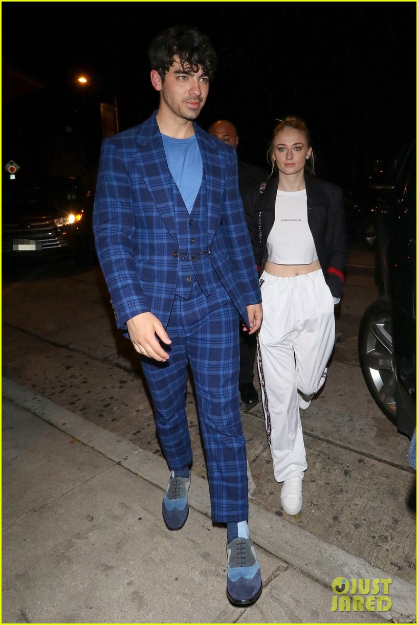 Full Sized Photo of the jonas brothers and sophie turner step out for