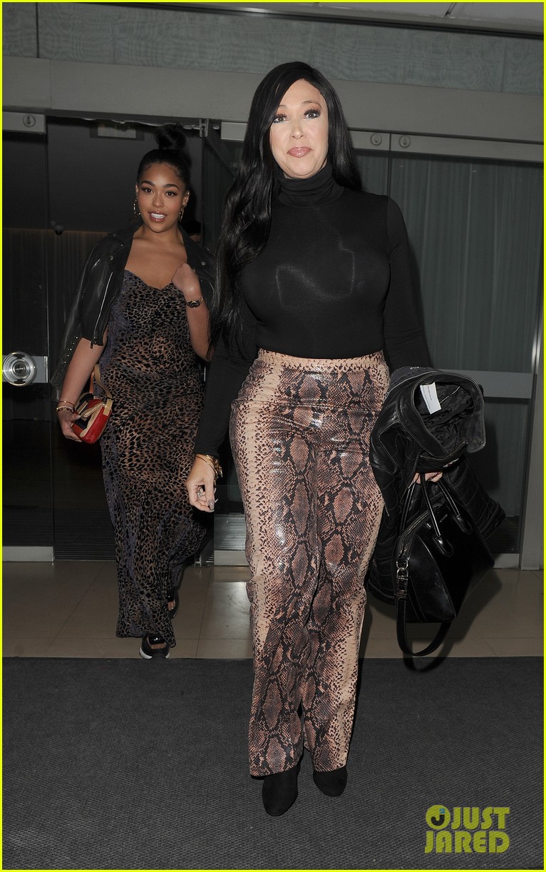 Jordyn Woods shows off her curves in sexy animal print suit while out  celebrating her mom's birthday