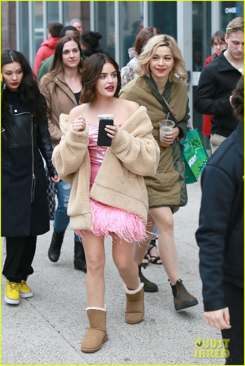 Lucy Hale & Ashleigh Murray Continue Filming 'Katy Keene' in NYC