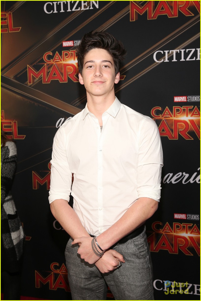 Full Sized Photo of meg donnelly milo manheim booboo more cap marvel