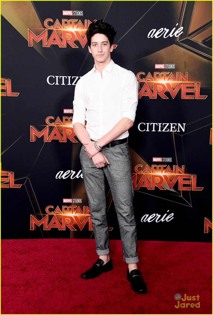 Meg Donnelly & Milo Manheim Hit Red Carpet at 'Captain Marvel' Premiere