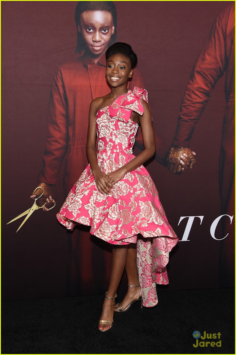 Shahadi Wright Joseph Wows In Pink Dress at 'US' Premiere in NYC