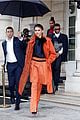 zendaya pops in orange while out during paris fashion week 01