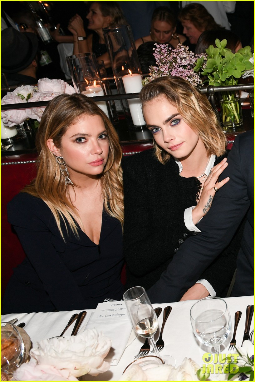 Cara Delevingne & Girlfriend Ashley Benson Keep It Chic at Chanel's