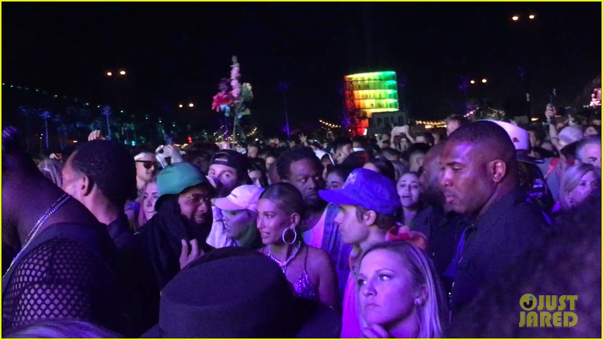 Full Sized Photo of justin bieber hailey bieber at coachella 04