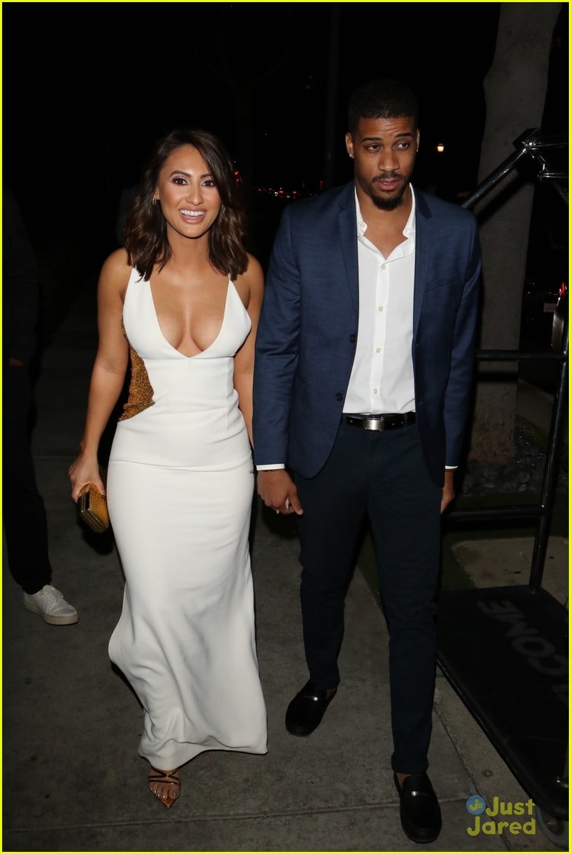 Francia Raisa & Boyfriend Chris Adkins Hold Hands On The Way To The