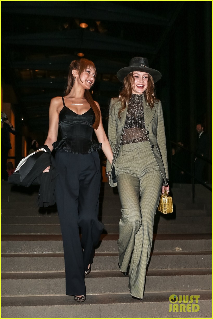 Gigi Hadid Holds Hands with Sister Bella After Marc Jacobs' Wedding