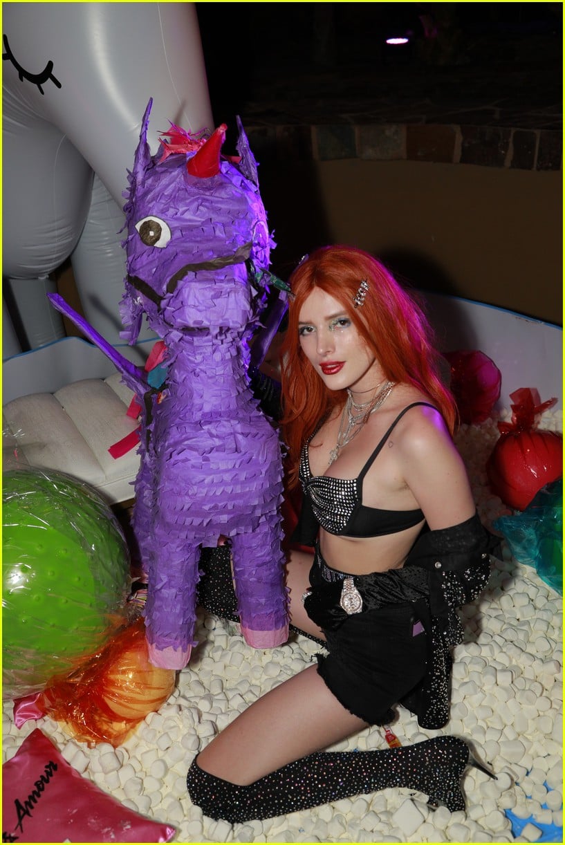 Full Sized Photo of paris jackson bella thorne flaunt party coachella