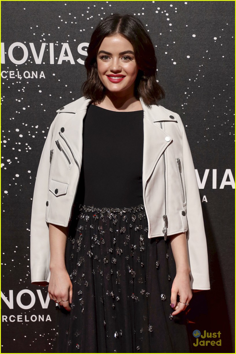 Lucy Hale Steps Out For Pronovias Fashion Show in Barcelona | Photo
