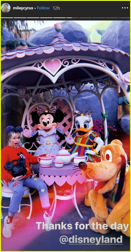 miley cyrus does disneyland 02
