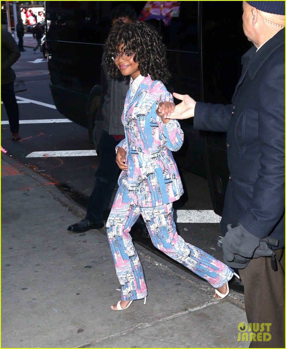 Full Sized Photo of issa rae marsai martin at gma 02 | Marsai Martin