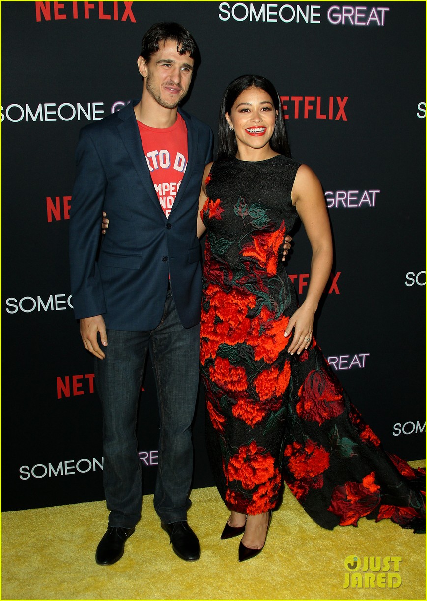 Gina Rodriguez & Fiance Joe LoCicero Couple Up at 'Someone Great' Premiere! Photo 1229441