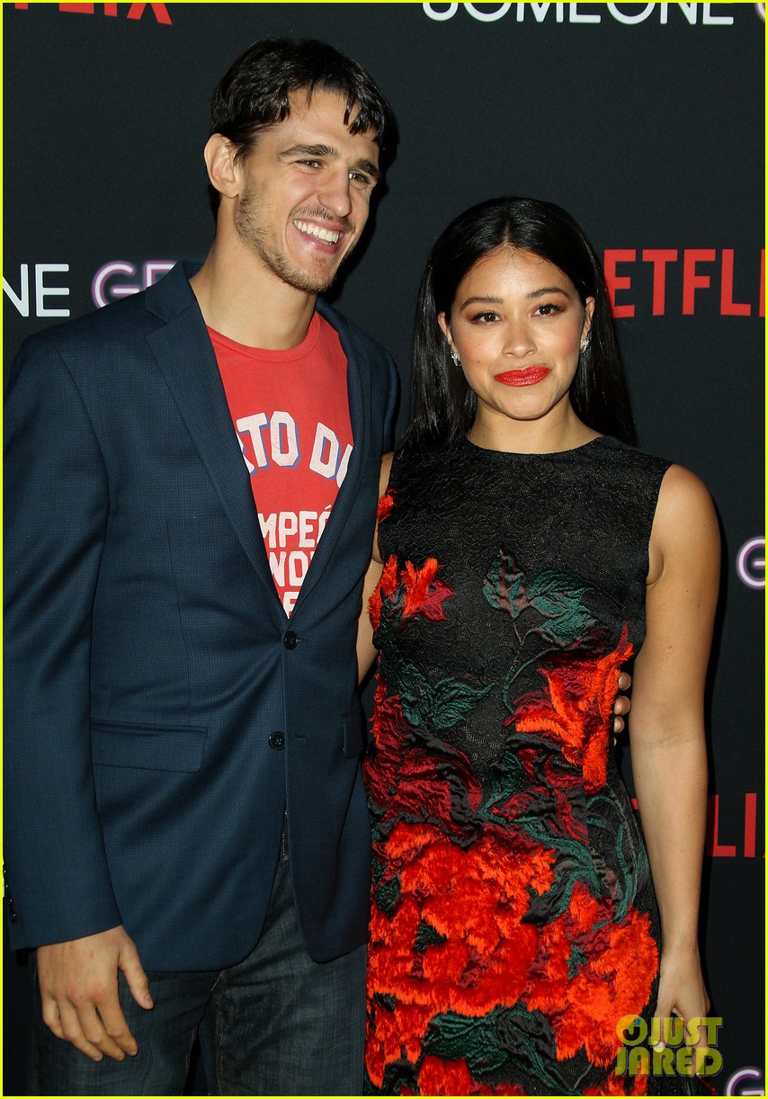 Gina Rodriguez & Fiance Joe LoCicero Couple Up at 'Someone Great